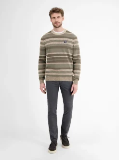 LERROS Herren Strickpullover in beige