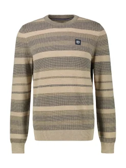LERROS Herren Strickpullover in beige