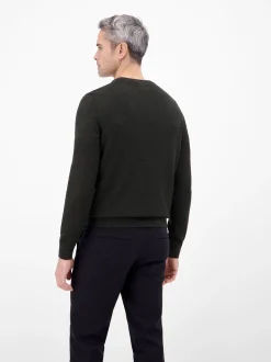 LERROS Herren Strickpullover in schwarz