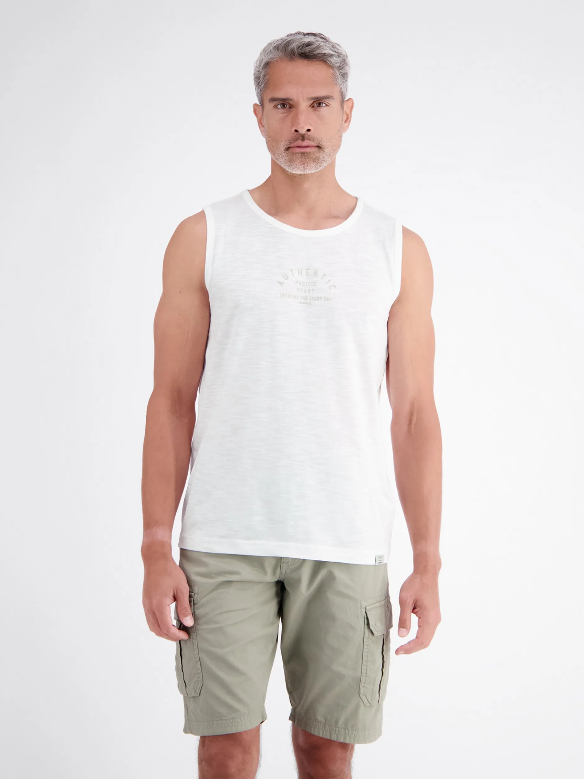 LERROS Herren Tanktop in weiß