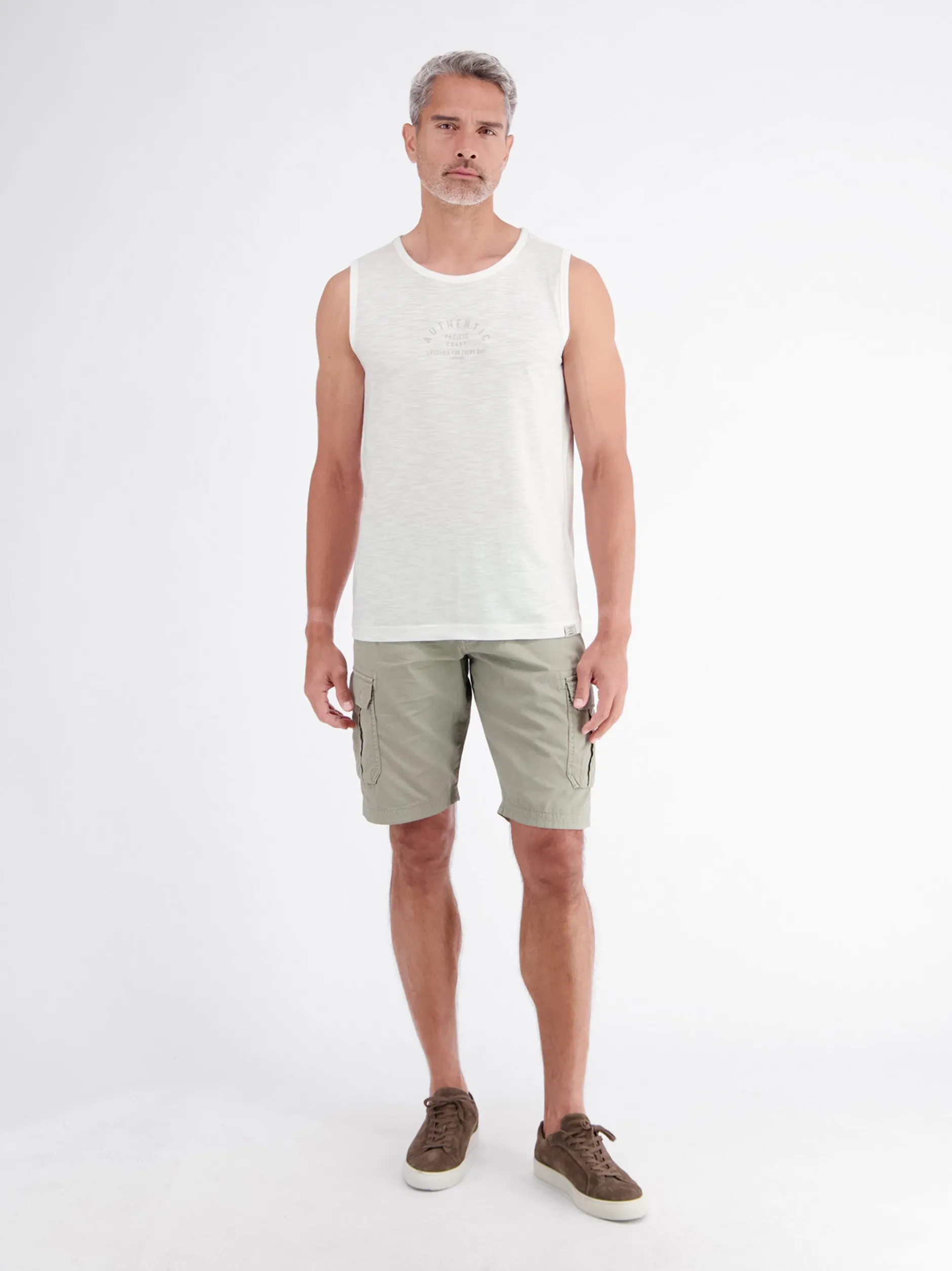 LERROS Herren Tanktop in weiß