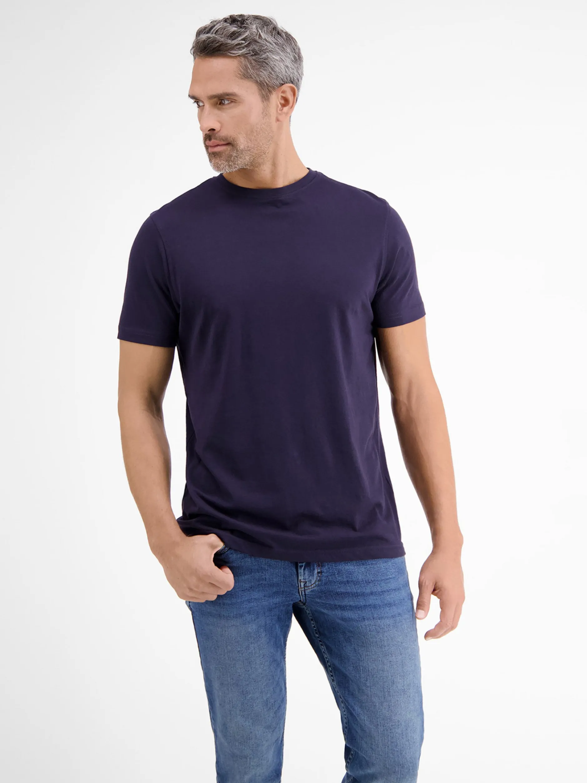 LERROS Herren T-Shirt Doppelpack in blau