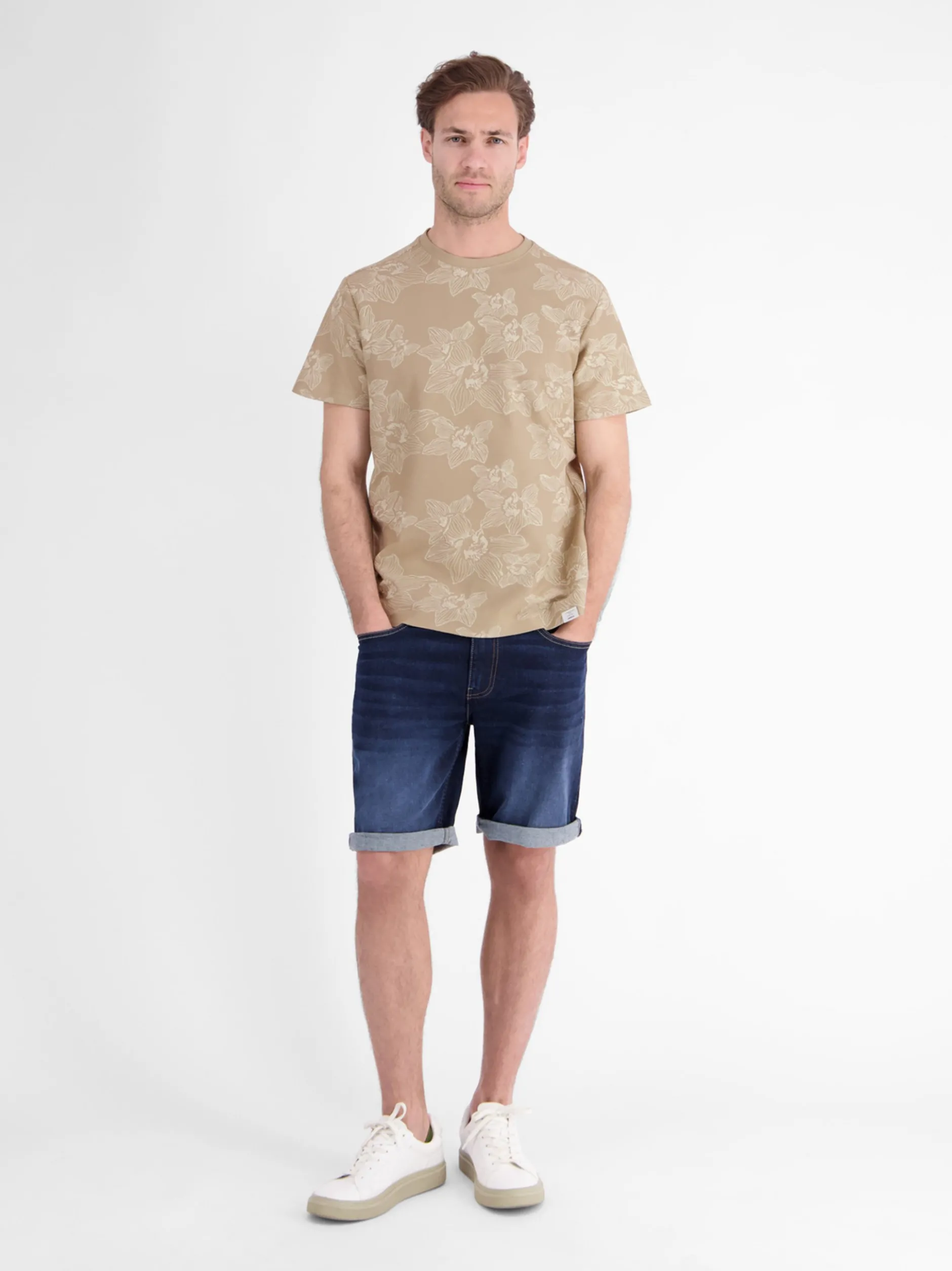 LERROS Herren T-Shirt in beige