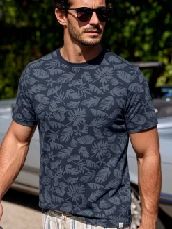 LERROS Herren T-Shirt in blau