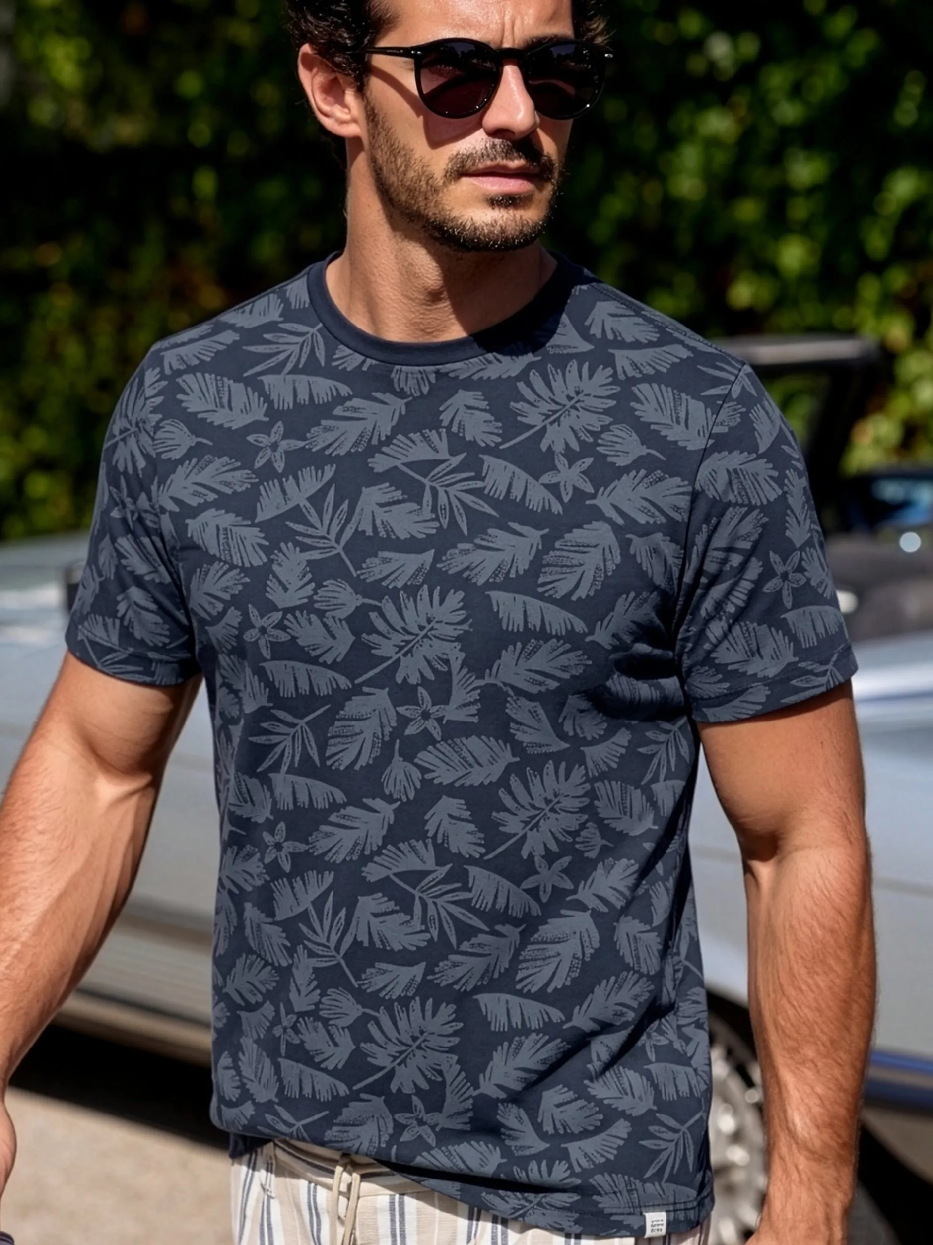 LERROS Herren T-Shirt in blau