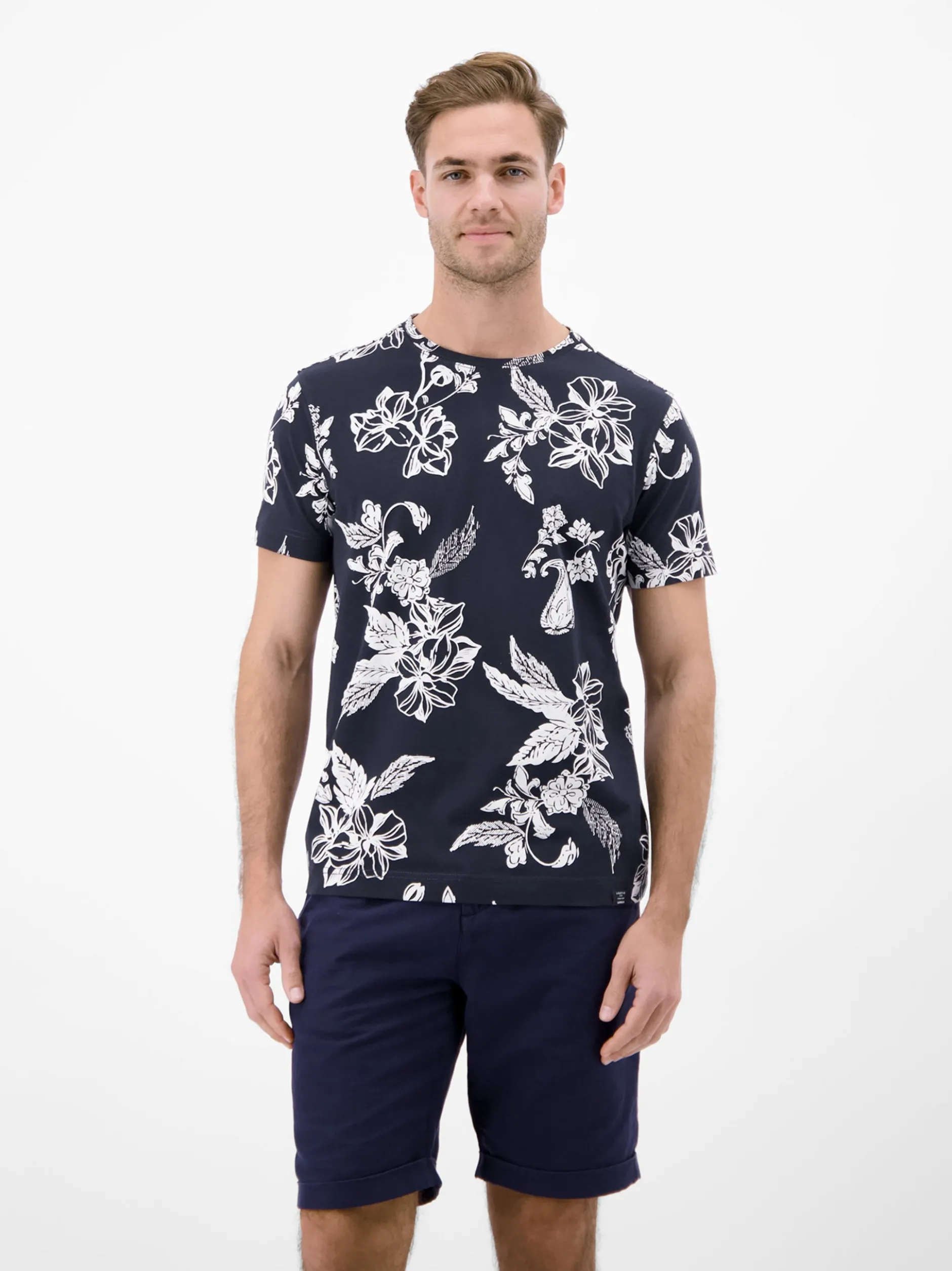 LERROS Herren T-Shirt in blau