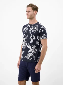 LERROS Herren T-Shirt in blau