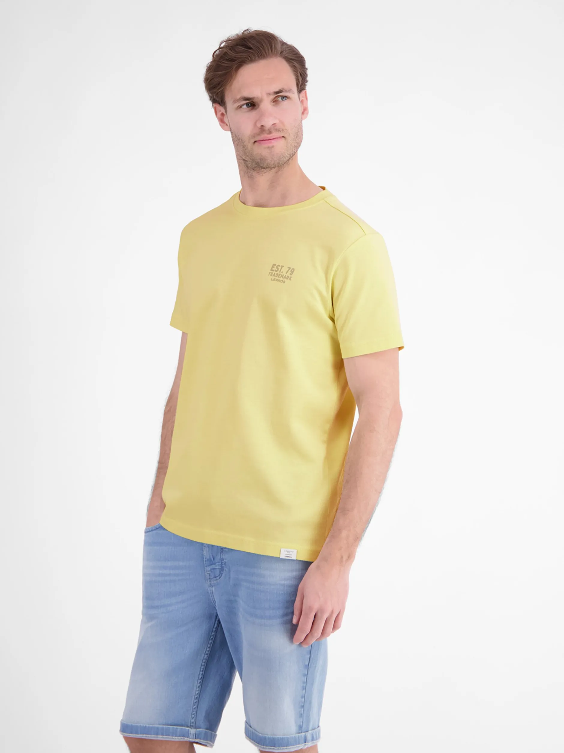 LERROS Herren T-Shirt in gelb