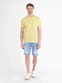 LERROS Herren T-Shirt in gelb