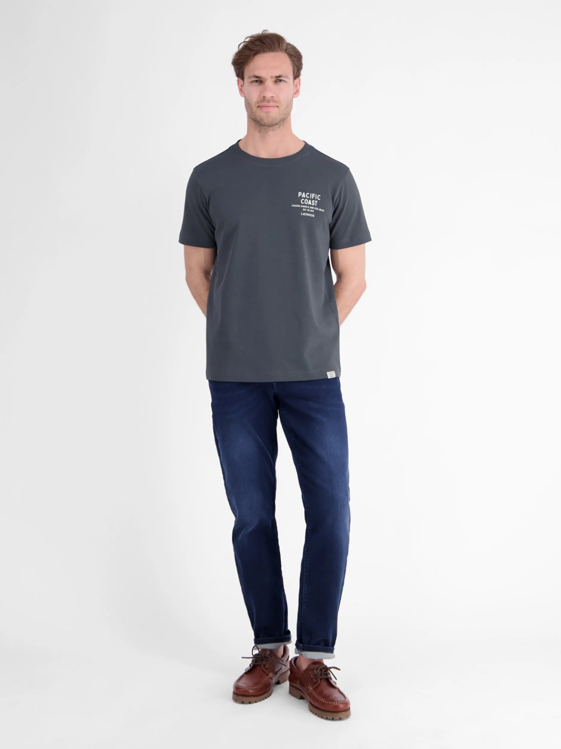 LERROS Herren T-Shirt in grau