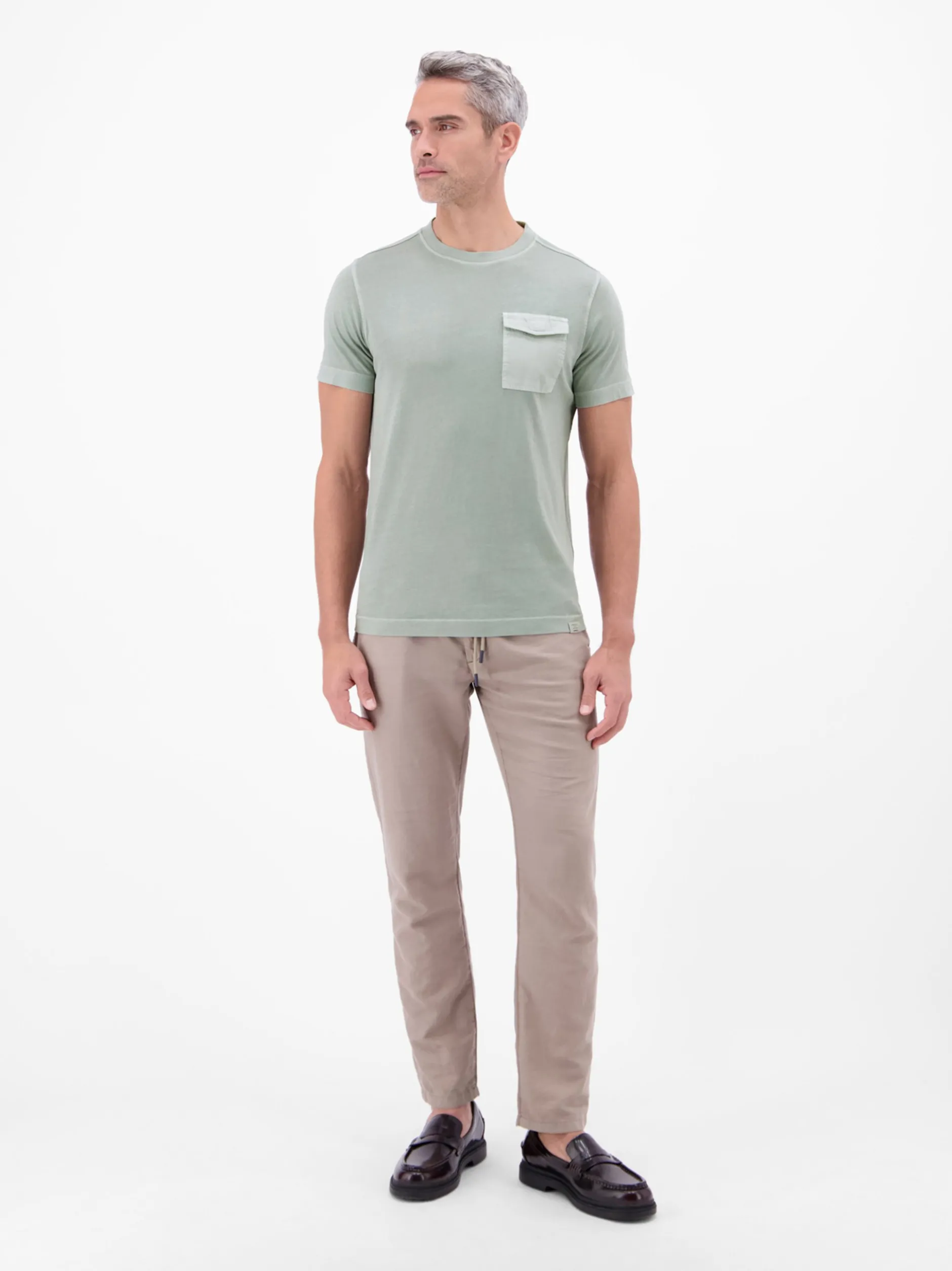 LERROS Herren T-Shirt in hellgrau
