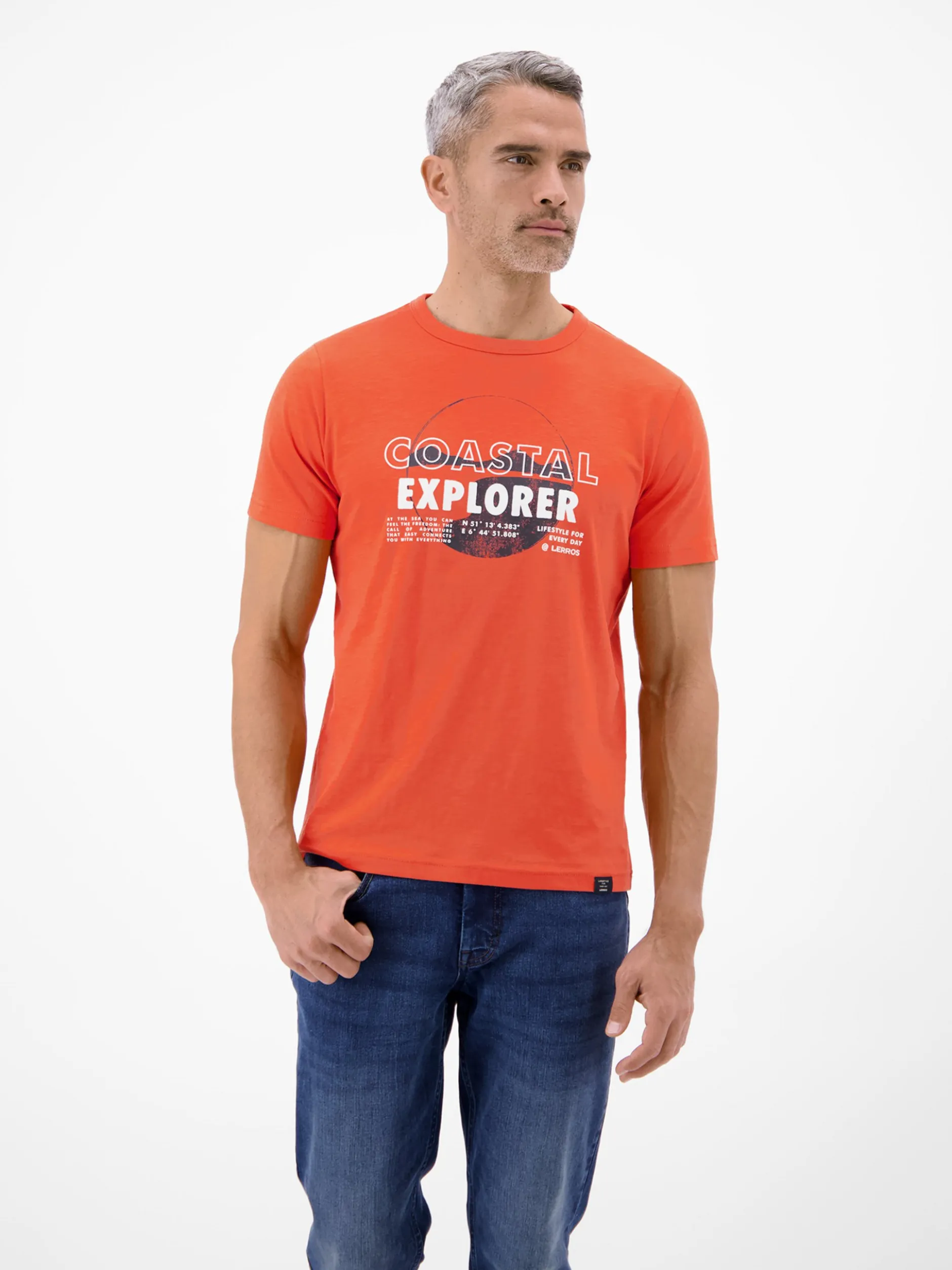 LERROS Herren T-Shirt in rot