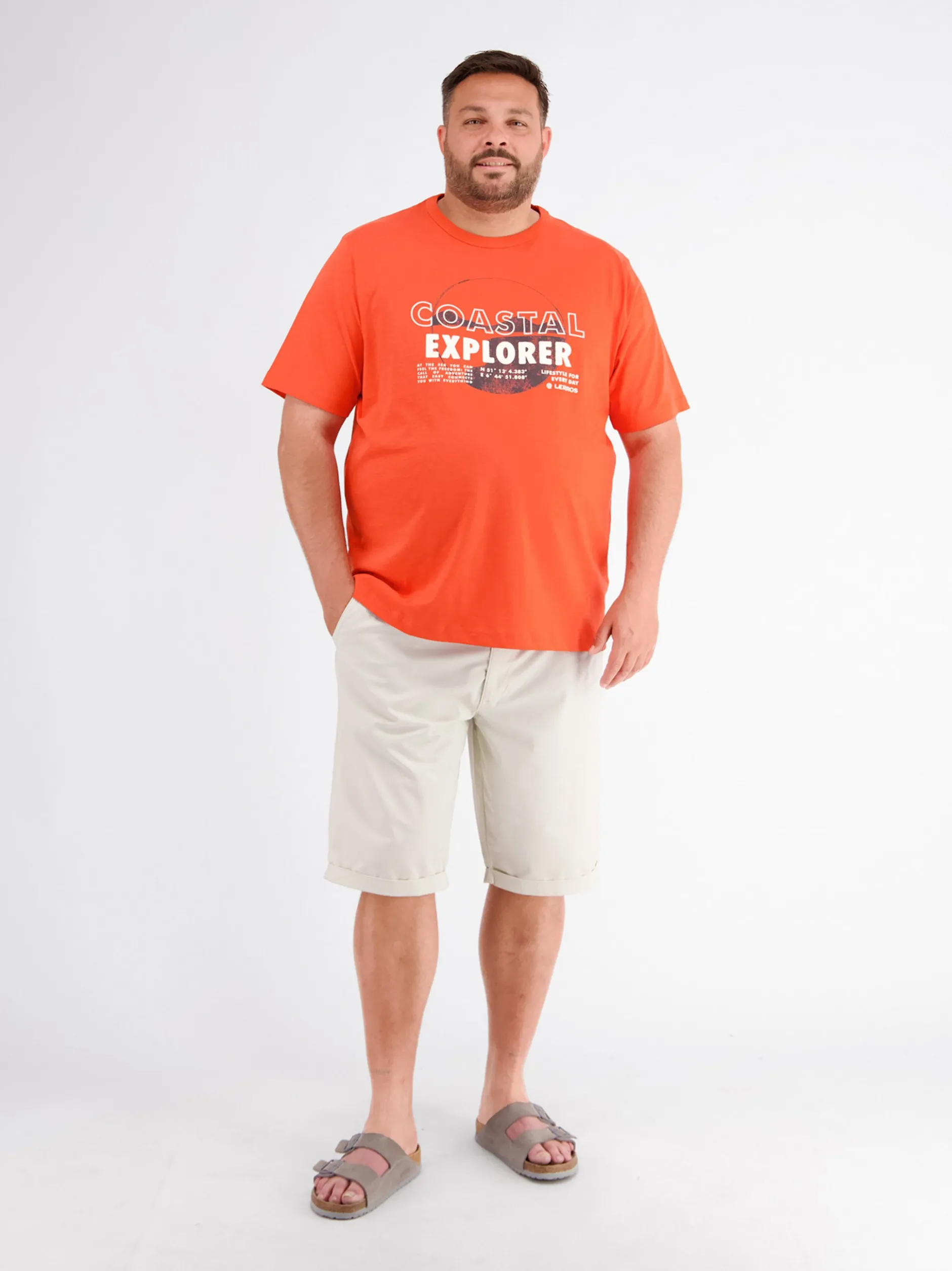LERROS Herren T-Shirt in rot