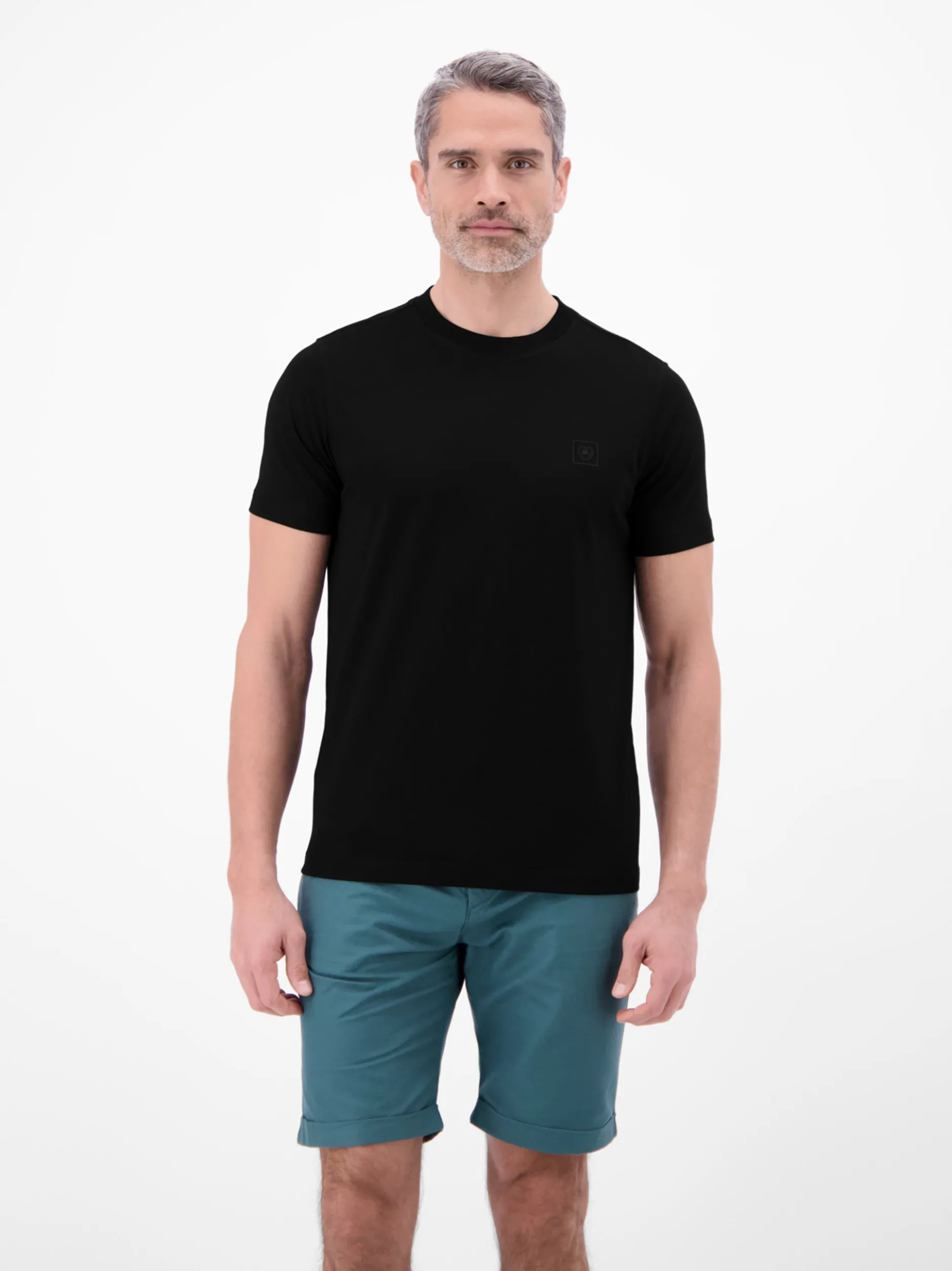 LERROS Herren T-Shirt in schwarz