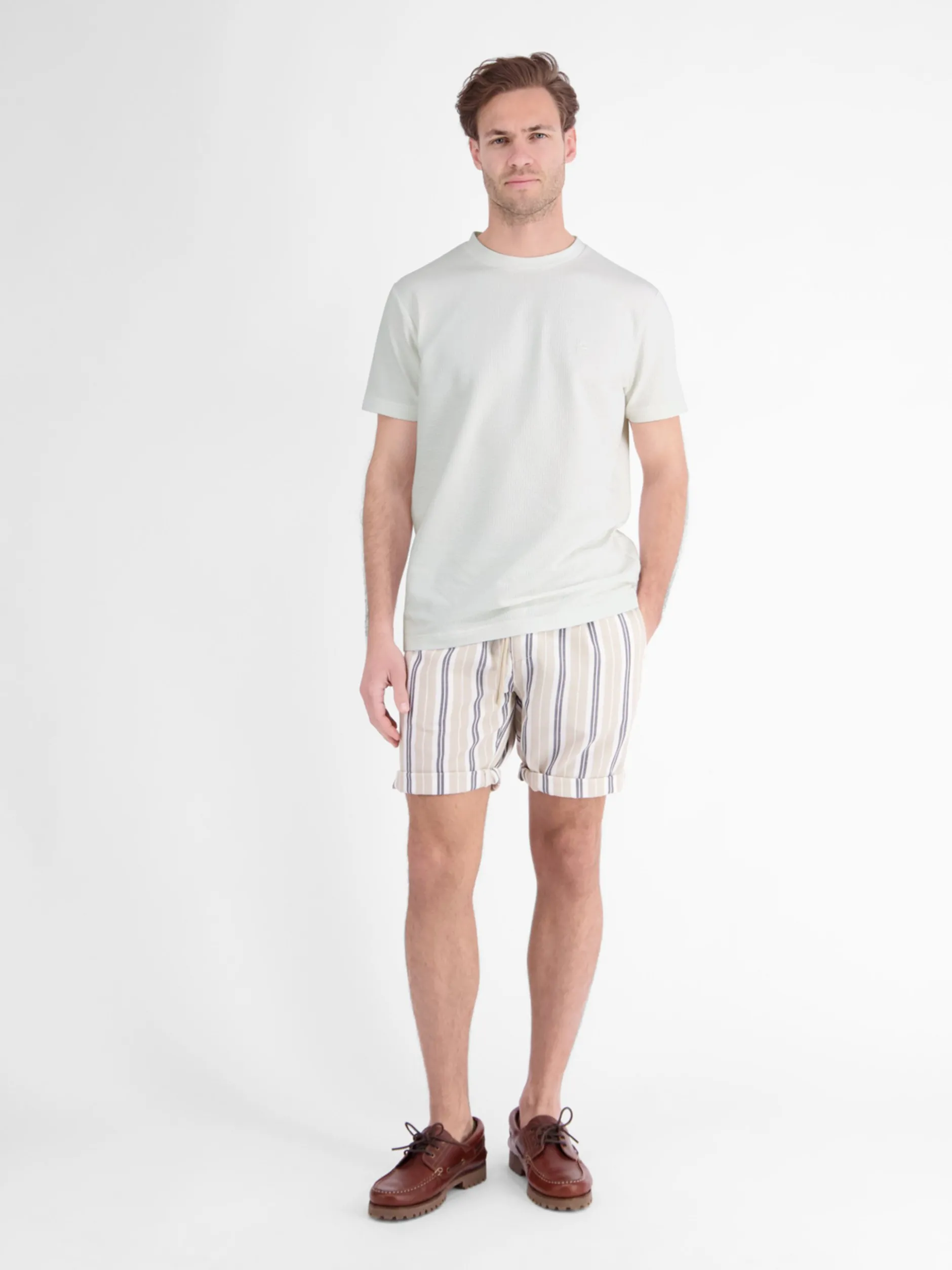 LERROS Herren T-Shirt in weiß
