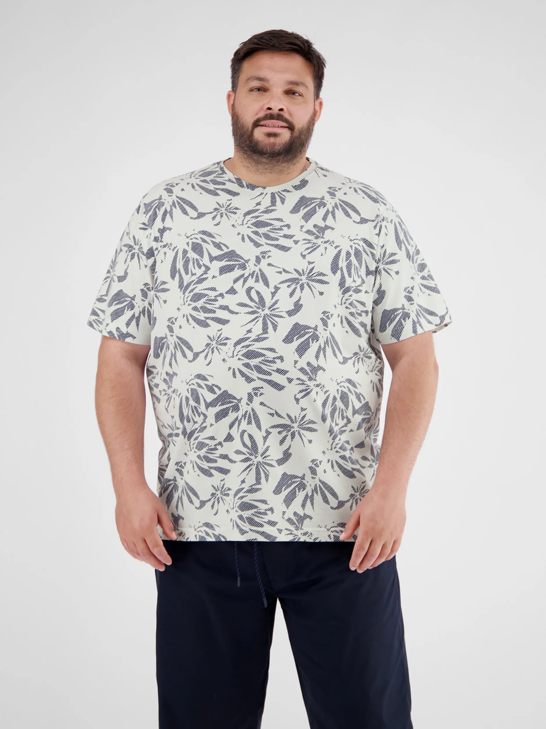 LERROS Herren T-Shirt in weiß