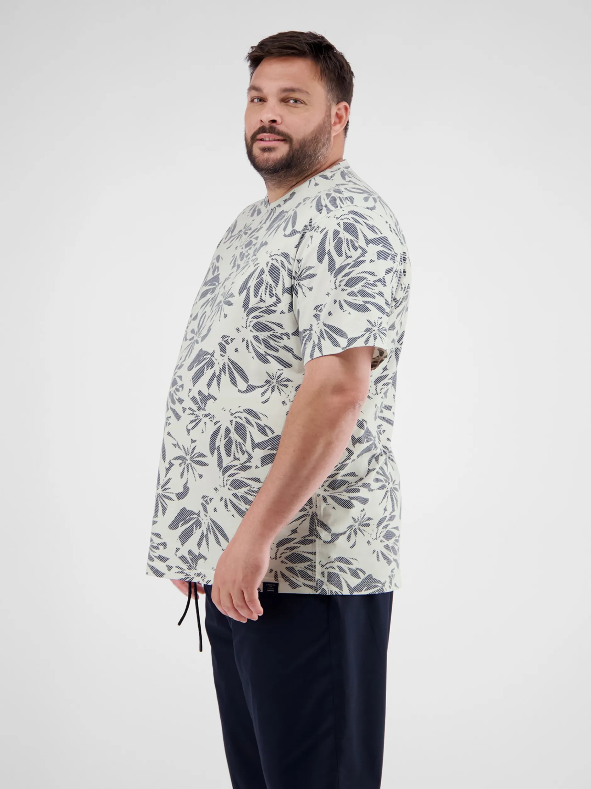 LERROS Herren T-Shirt in weiß
