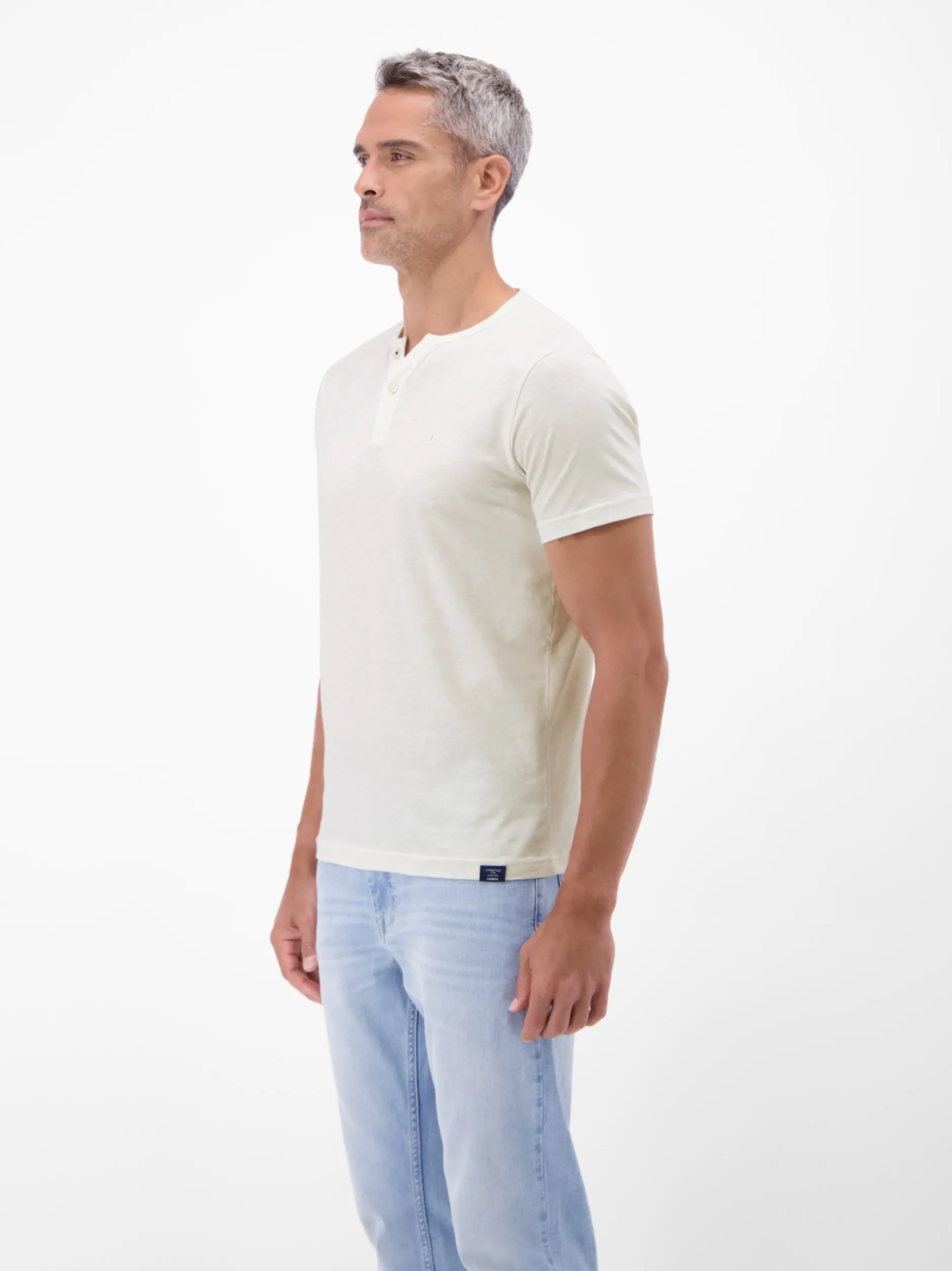 LERROS Herren T-Shirt in weiß