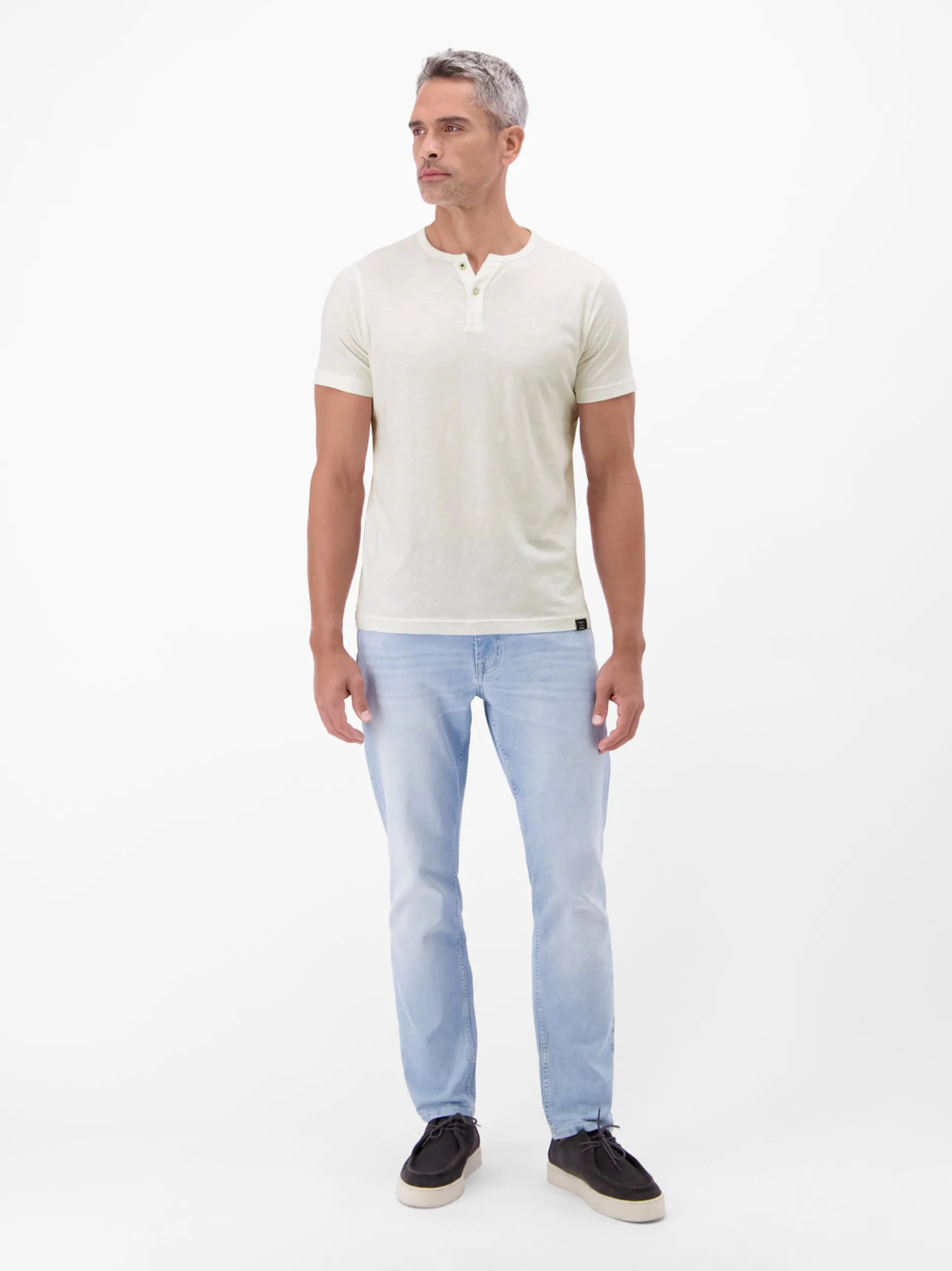 LERROS Herren T-Shirt in weiß