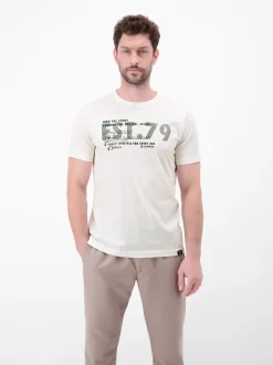 LERROS Herren T-Shirt in weiß