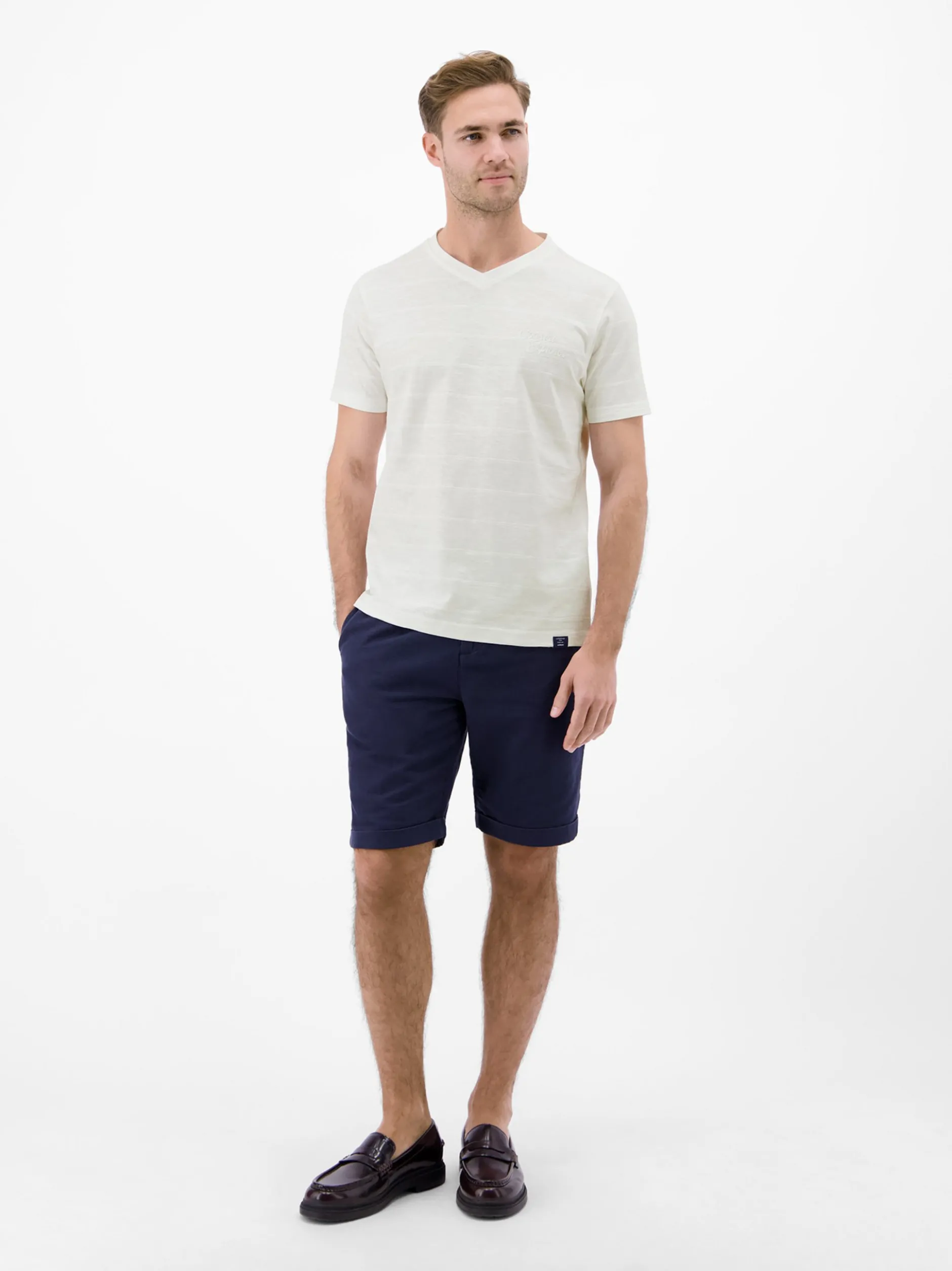 LERROS Herren T-Shirt in weiß