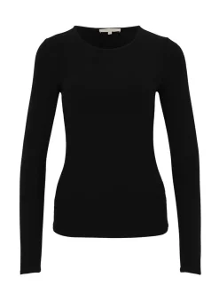 Les Lunes Damen Langarmshirt in schwarz - Ärmel: langarm