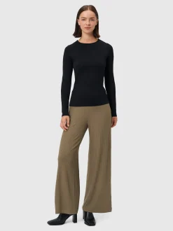 Les Lunes Damen Langarmshirt in schwarz - Ärmel: langarm