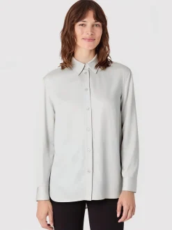 Les Lunes Damen Langbluse in weiß - Ärmel: langarm