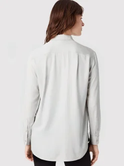 Les Lunes Damen Langbluse in weiß - Ärmel: langarm