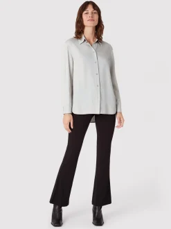Les Lunes Damen Langbluse in weiß - Ärmel: langarm