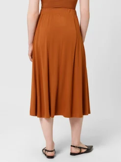 Les Lunes Damen Midirock in braun