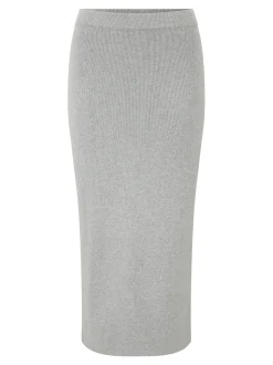 Les Lunes Damen Midirock in grau