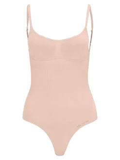 Les Lunes Damen Ärmelloser Body in rosa