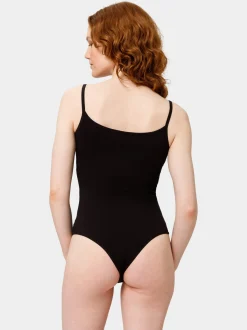 Les Lunes Damen Ärmelloser Body in schwarz