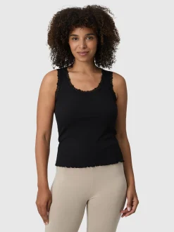 Les Lunes Damen Ärmelloses Shirt in schwarz