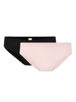 Les Lunes Damen Slip in rosa schwarz