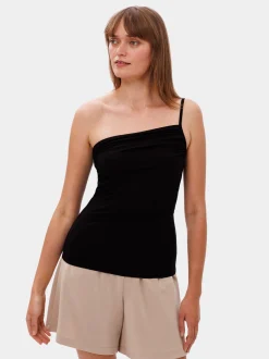 Les Lunes Damen Spaghettiträger-Top in schwarz