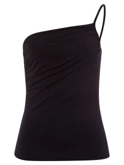 Les Lunes Damen Spaghettiträger-Top in schwarz