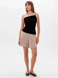 Les Lunes Damen Spaghettiträger-Top in schwarz