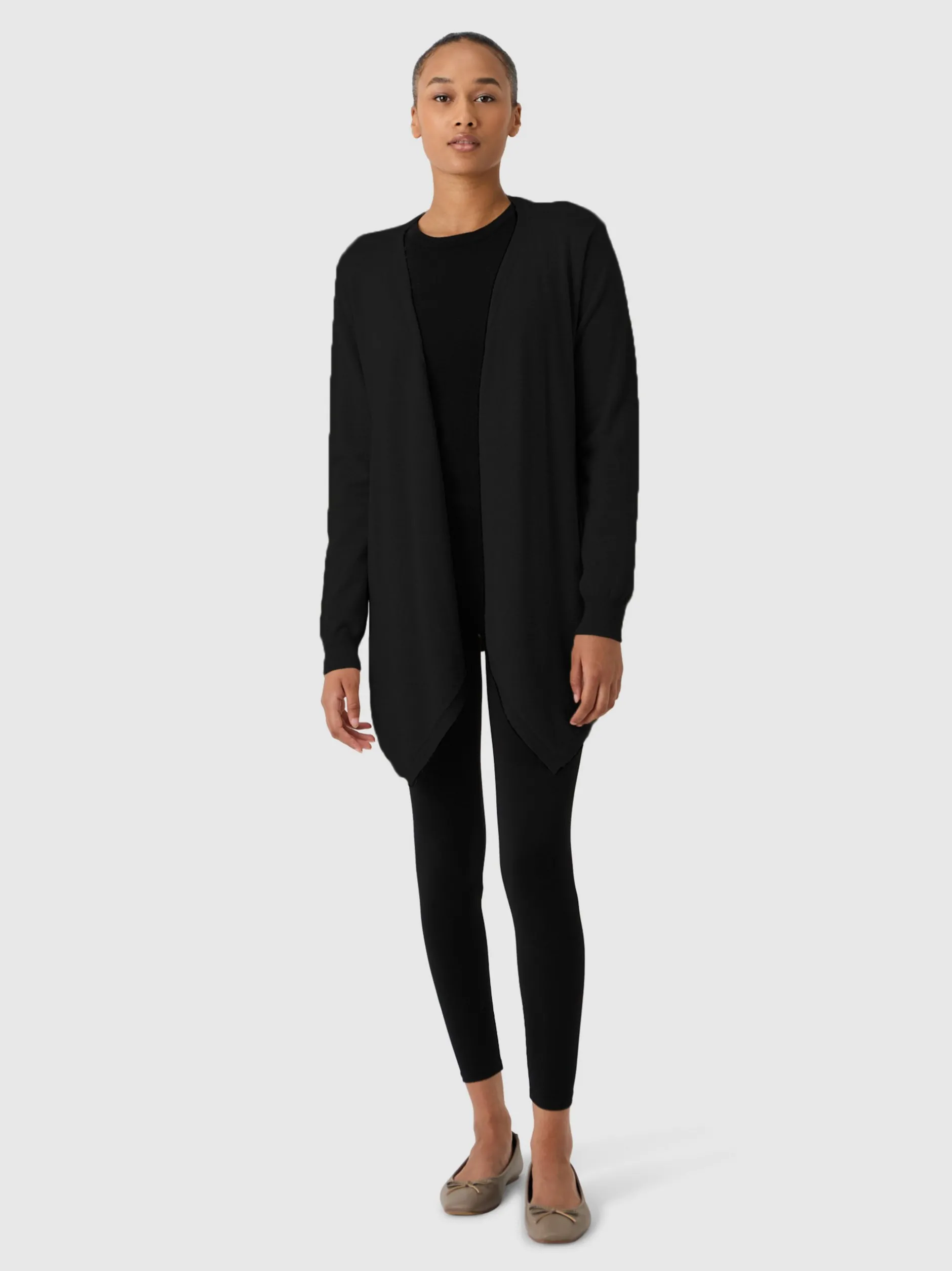 Les Lunes Damen Strickjacke in schwarz - Ärmel: langarm