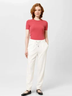 Les Lunes Damen T-Shirt in rosa - Ausschnitt: Rundhals