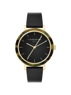 Liebeskind Berlin Damen Armbanduhr - Acetat Statement in schwarz