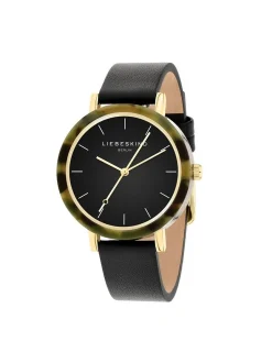 Liebeskind Berlin Damen Armbanduhr - Acetat Statement in schwarz