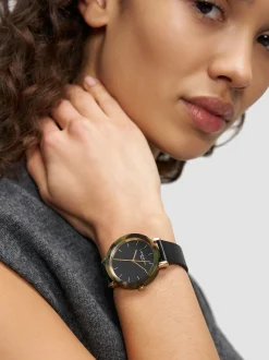 Liebeskind Berlin Damen Armbanduhr - Acetat Statement in schwarz