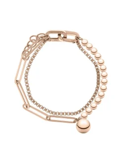 Liebeskind Berlin Damen Armband - The Material Mix in roségold