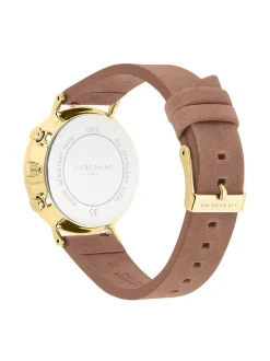 Liebeskind Berlin Damen Armbanduhr - The Blue-Grey Multifunktion in gold