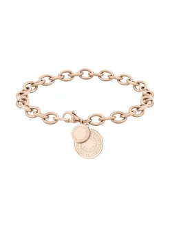 Liebeskind Berlin Damen Armband - Vintage Coins in roségold