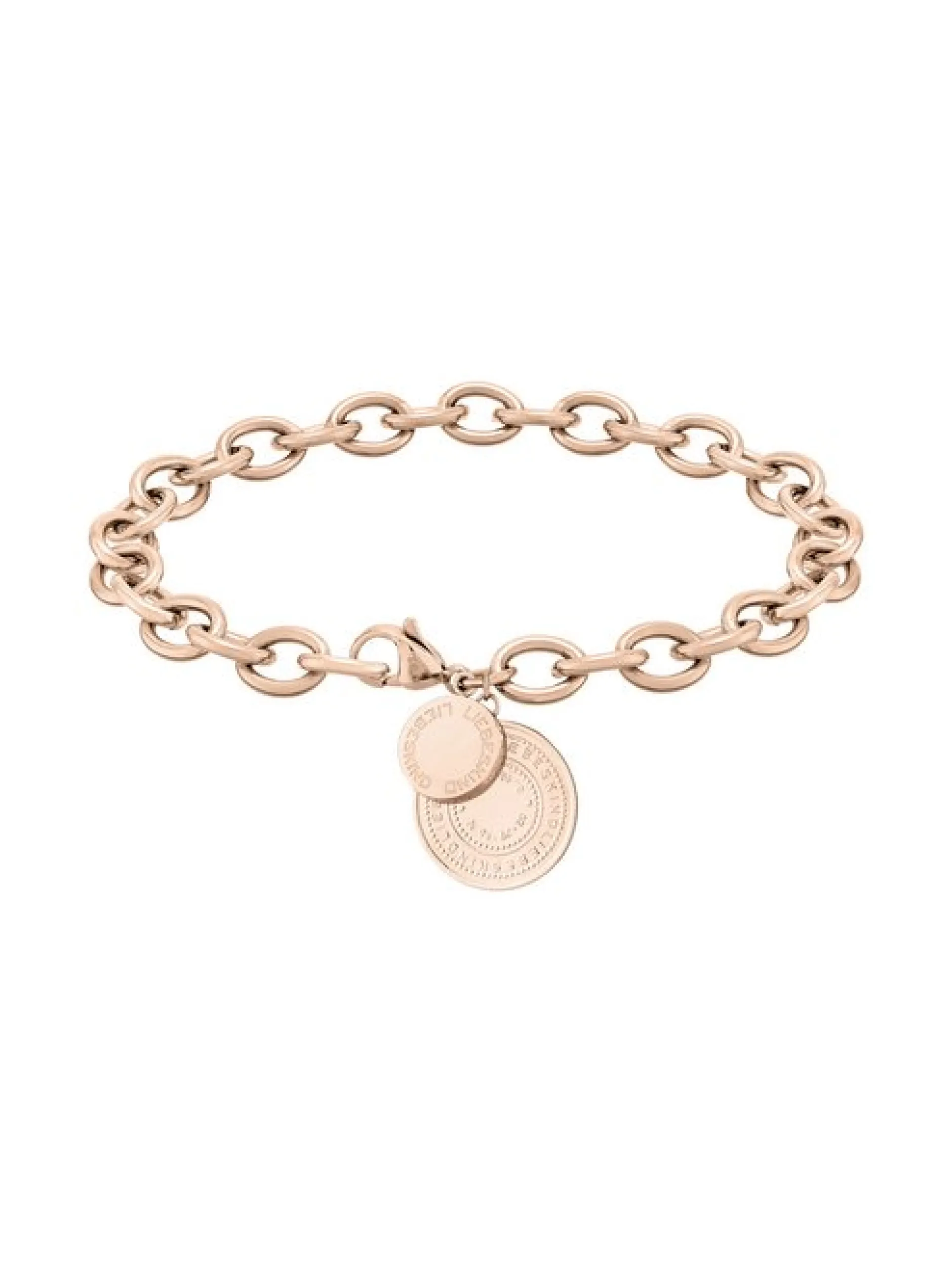 Liebeskind Berlin Damen Armband - Vintage Coins in roségold