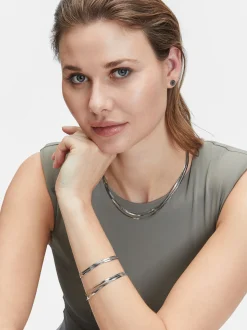Liebeskind Berlin Damen Armband - Snake-Chain in silber