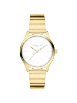 Liebeskind Berlin Damen Armbanduhr - The Round Staple in gold